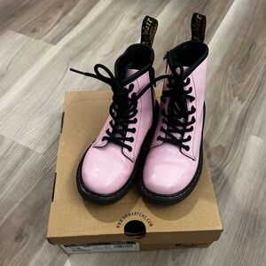 Girls size 12 Dr. Martins Pink Patent leather